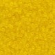 Miyuki rocailles kralen 11/0 - Matted transparent yellow 11-136F
